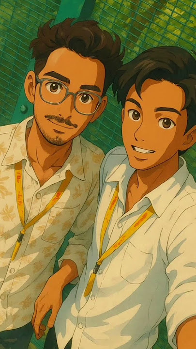 Turn this image into ghibli style #campursari #cover #dangdut #coversong #love #ytshorts #foryoumore