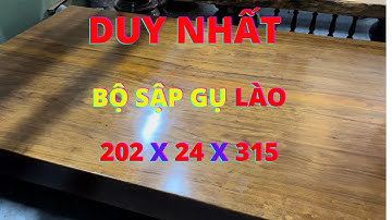 " Hàng Hiếm " Sập Gỗ Gụ Lào 202 x 24 x 315, Sập Gỗ Nguyên Khối Gụ Lào | Nguyễn Văn Cương