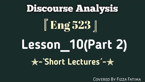 Eng 523|Lesson 10(Part 2)|Complete Lesson |Short Lecture