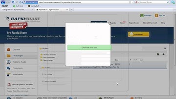 RapidShare Sharing Files Demo