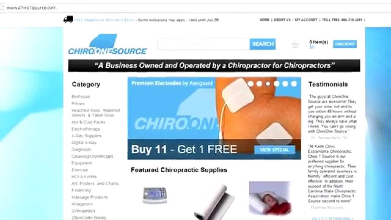 Chiropractic Supplies, Order all your Chiropractic Supplies from