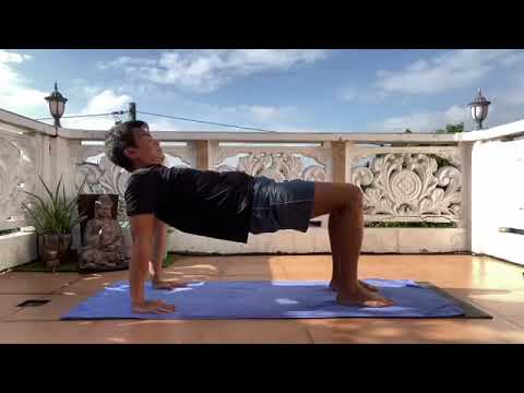 Reverse tabletop/plank pose