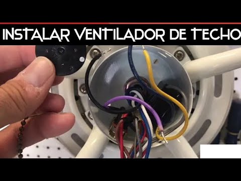 Instalar ventilador techo