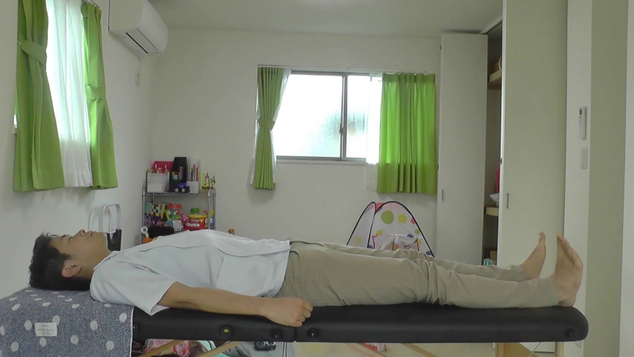 腰痛治療　セルフ操体法【踵のばし】　柏　整体　腰痛