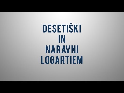 Video: Kako Izračunati Decimalni Logaritem