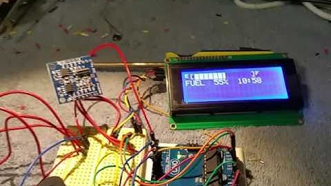Configurable Arduino Fuel guage with clock!