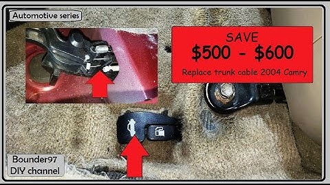 Auto (replacing a trunk release cable in 2002  - 2006 Camry)