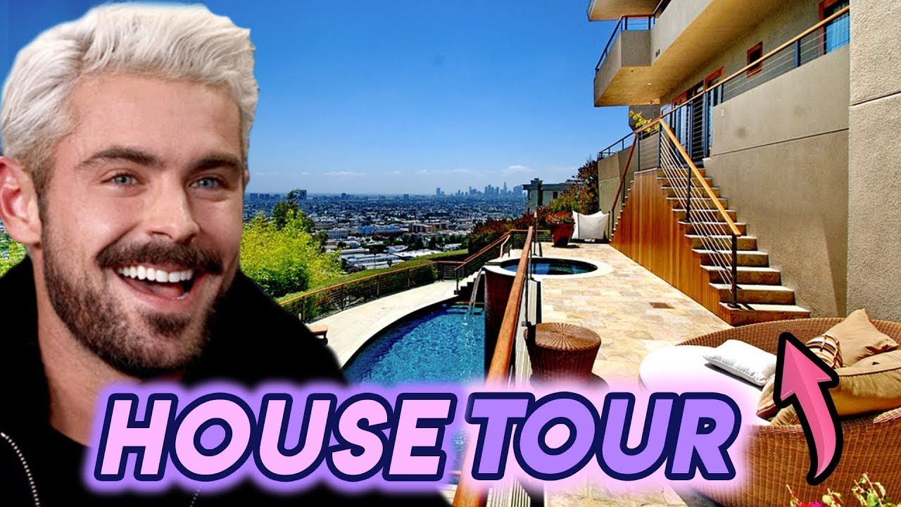 zac efron house tour