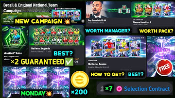 Guarranteed epics+free coins+2 free & Sure show time💥 7 selection contracts 💥New campaign,manager
