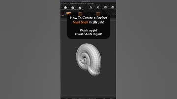 How to create a Snail 🐌 Shell in zBrush in 2 minutes