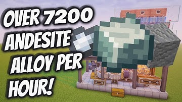 Build this INSANE Andesite Alloy Factory in ONE CHUNK | Minecraft Create Mod Tutorial