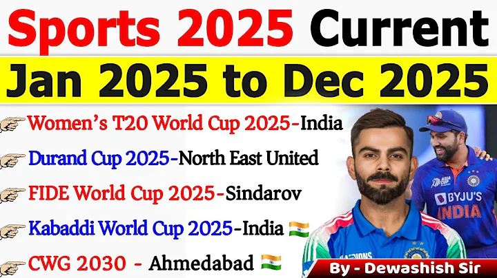 Sports Current Affairs 2025 | Jan to Dec 2025 | Last 12 Months Sports Current Affairs #sports2025