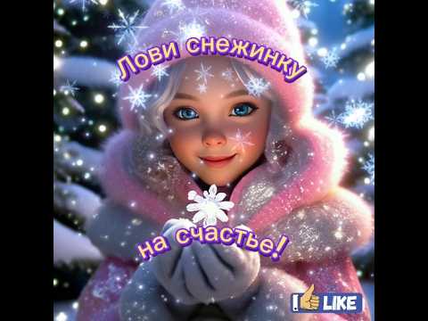 ❄С первым днём зимы!☃️ Волшебная снежинка на счастье, лови сам и передай другому 💫 #реки #наудачу