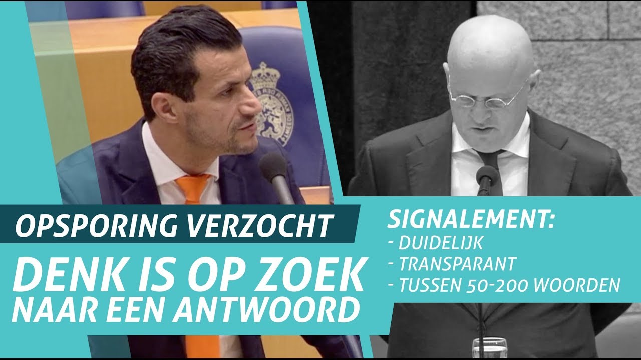 Opsporing Verzocht DENK is op zoek naar een antwoord YouTube Opsporing Verzocht DENK is op zoek naar een antwoord YouTube