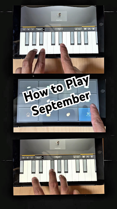 How to Play September in the Garage Band 🎶🎹 #garageband #music #piano #midi #melody #howtoplay