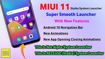 [STABLE] Super Smooth Stable System Launcher With New Features | Navigation Bar | New Animations