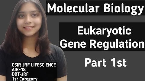 Eukaryotic Gene Regulation - MOLECULAR BIOLOGY CSIR-NET JRF LIFESCIENCE