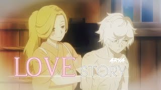 Gabimaru and his wife | Indila - Love story 🖤#anime #indilalovestory #animeedit
