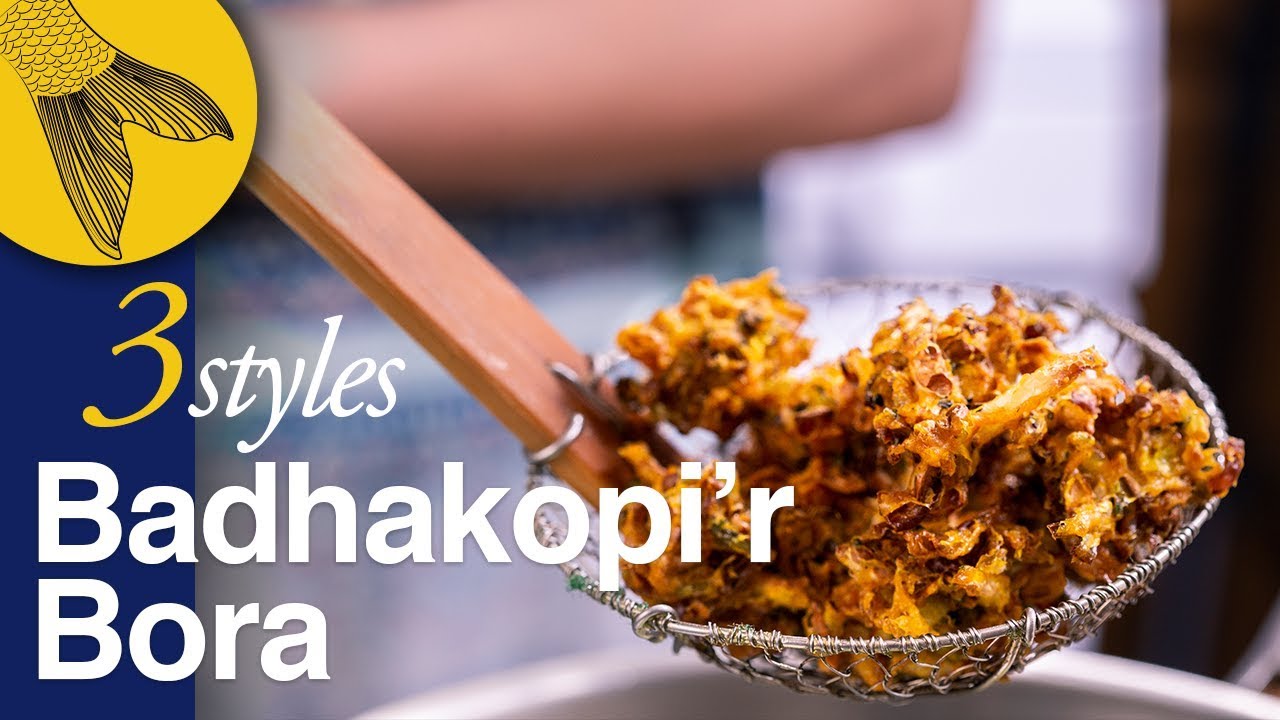 ⁣Badhakopir Bora/Pakora—The Crispiest Cabbage Fritters + Batter-Fried Cabbage