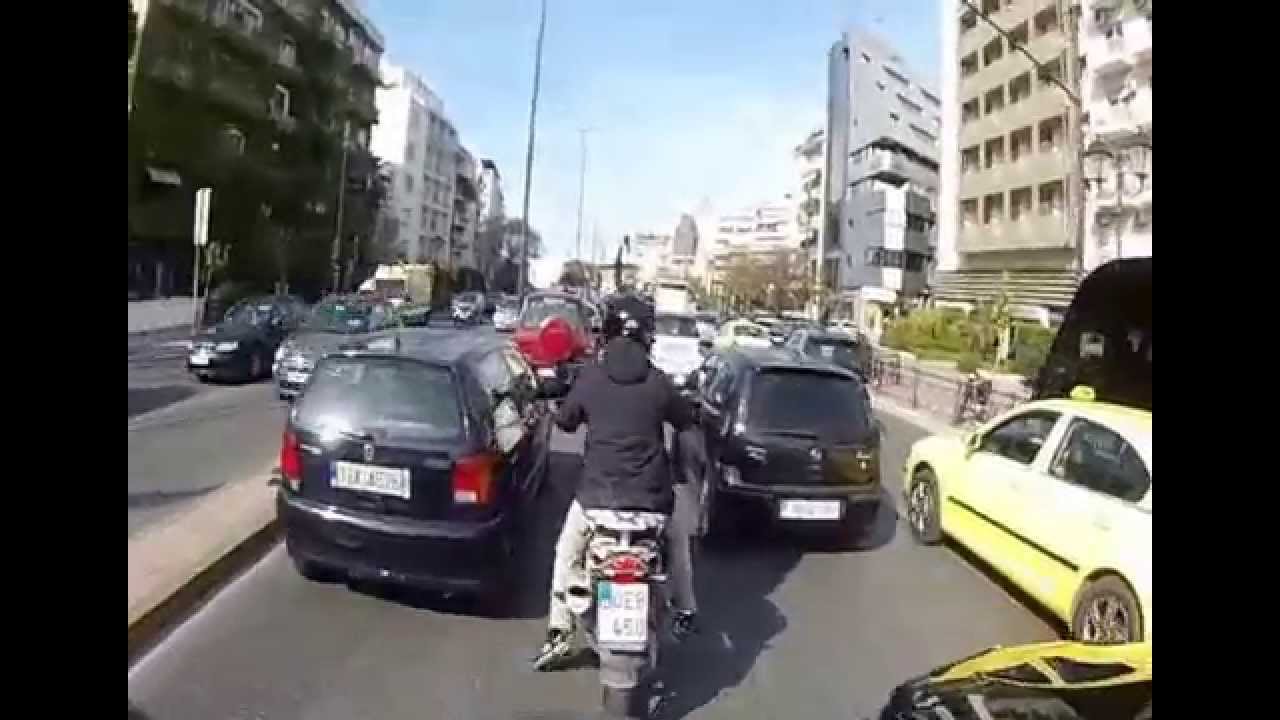 Nea Makri to Central Athens with a Piaggio Beverly 300