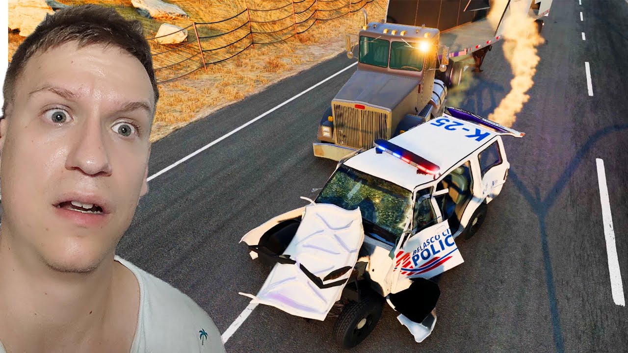 Policaj Proti Tovornjaku | BeamNG.Drive