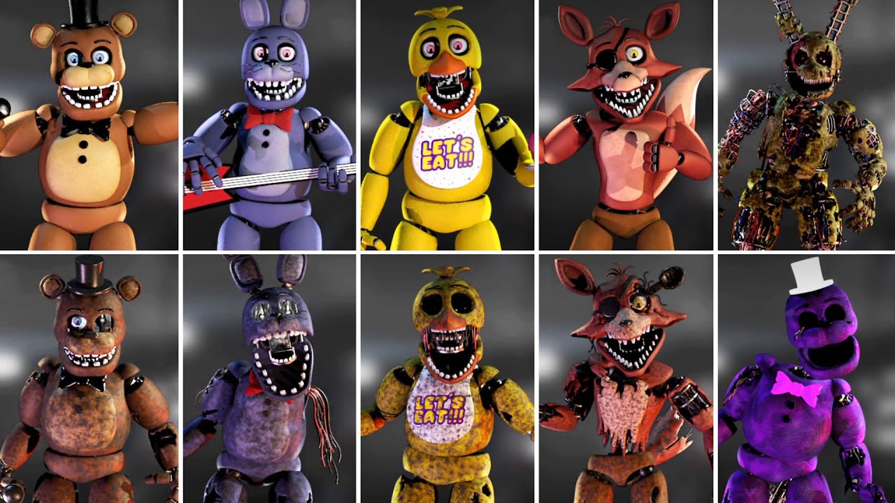 All Of The Animatronics In Five Nights At Freddy's Explained