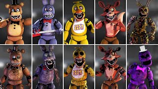 FNAF: The Untold Story - All Jumpscares / Animatronics / Extras
