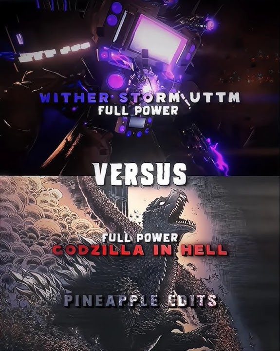 Wither Storm UTTM vs Godzilla in hell ||#skibiditoilet #godzilla #wis #edit #fyp