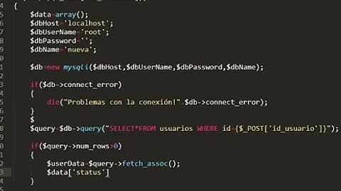 Ejercicio 5 de Ajax+JSON- Mostrar datos de un usuario, en un div, obtenidos de una tabla en MySQL.
