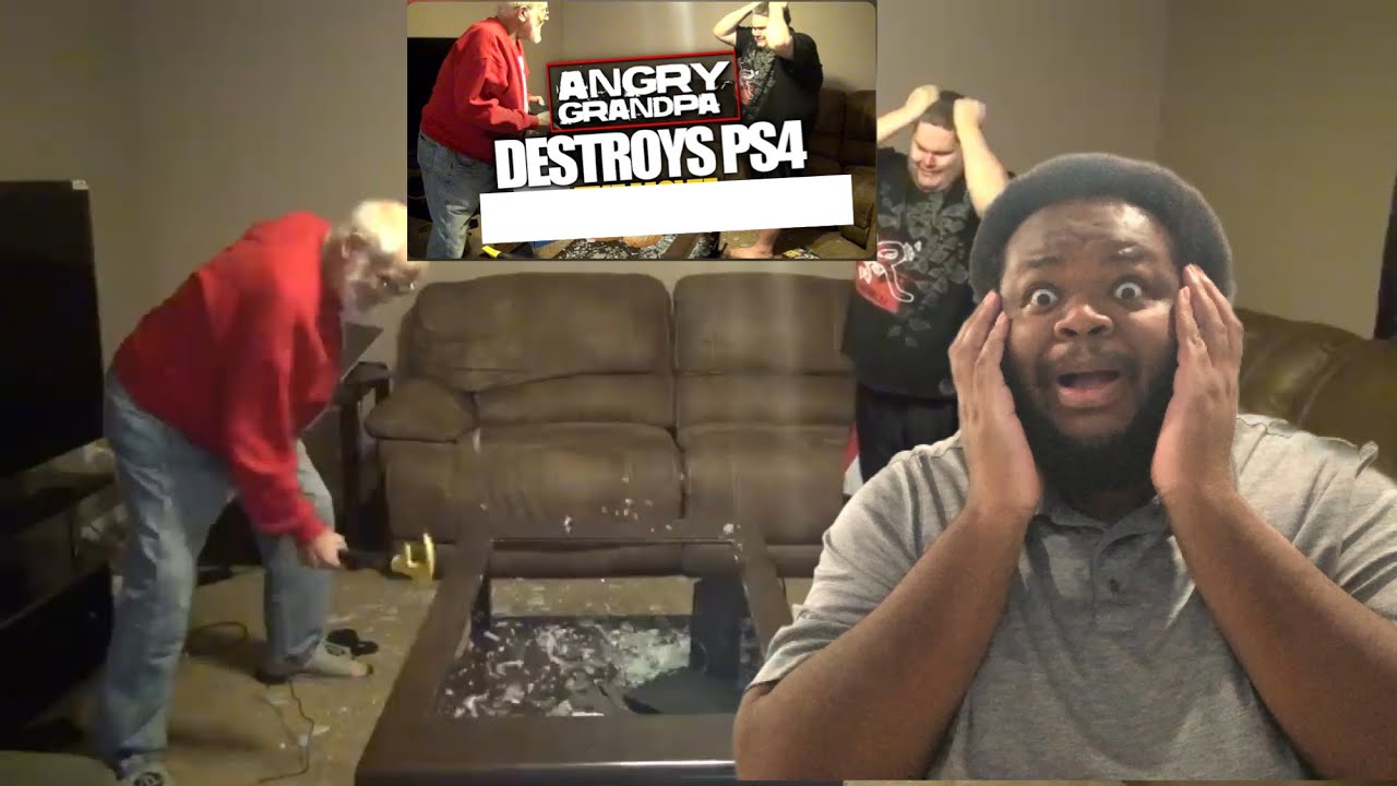 ANGRY GRANDPA Destroys PS4 & Diet Coke Mentos EXPLOSION! (REACTION) 