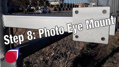 Installing a slide gate operator Step 8: Installing photo eye mount | SC0046