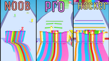 Noob Vs Pro Vs Hacker Pencil Rush 3D Full Gameplay android-ios Mobile