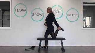 Exercise Demo: Half Kneeling Quad Stretch on Bench