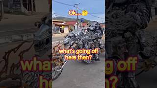 Alien, Predator, Terminator? what's going off here #motorbike #speed #film #fyp #viral