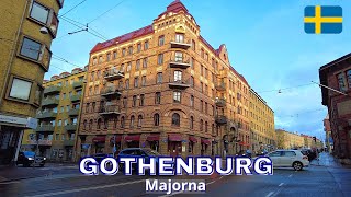 Majorna, Gothenburg  Virtual Walking Tour in 4K  December 2022  Sweden