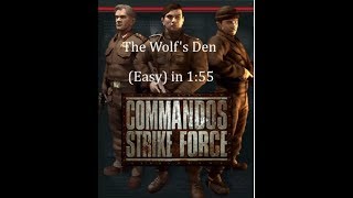 Commandos: Strike Force Speedrun The Wolf's Den (Easy) in 1:55.68