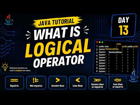 Logical Operators in Java Tamil | AND OR NOT Explained | Day 13 | Code99 IT Academy Chennai