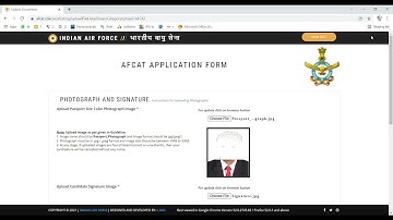 AFCAT ke form me photo ,signature,thumb impresion kese upload kare AFCAT
