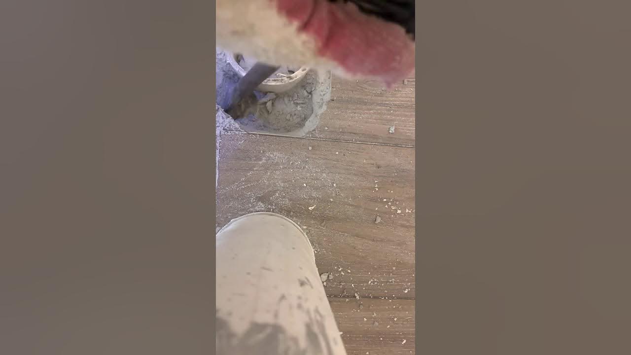 Installing an offset toilet flange (full installation) YouTube