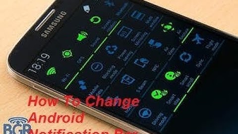 How To change android Notification Bar Without Root
