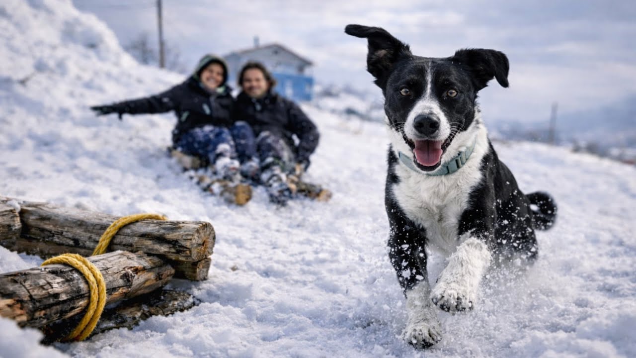 BU KIZAK KAYAR MI?  KÖY USULÜ AHŞAP KIZAKLA KARDA TEST SÜRÜŞÜ! (DIY)
