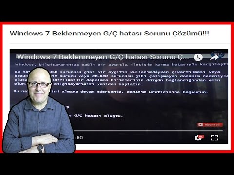 Video: Bir G/Ç Hatası Nasıl çözülür