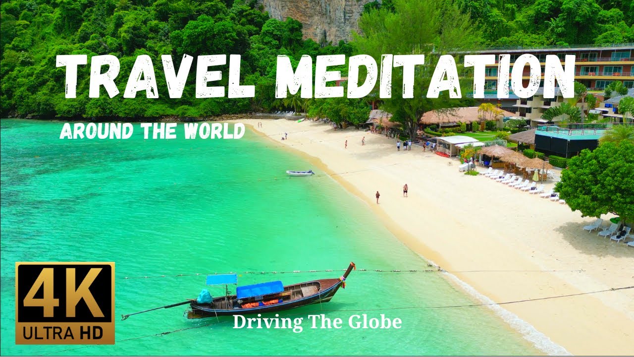 30 Minutes 4K Travel - Relaxing Meditation Music - Beautiful Places around the World