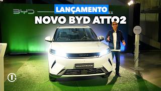 Novo BYD Atto 2 é híbrido flex, roda mais de 1.000 km e custa R$ 149 mil