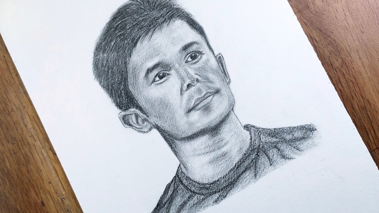 Sunil Chhetri Charcoal art made in our uni  rIndianFootball