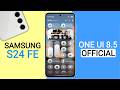 Samsung S24 Fe One Ui 8.5 Official Update | New Features &amp; Release Date | S24 Fe New Update