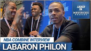 Labaron Philon 2026 NBA Draft Combine Interview | Dallas Mavericks Draft Target?