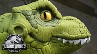 The Tyrannosaurus is Close! | Jurassic World | Kids Adventure Show | Dinosaur Cartoons