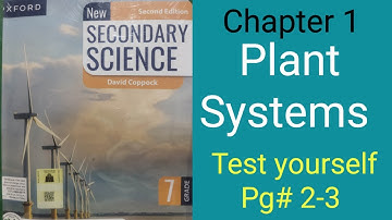 class 7 science chapter 1 plant systems topic Root types and systems of plant Pg 2-3 Test yourself