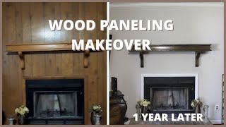 Wood Paneling Makeover | 1 Year Update